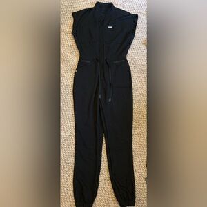 Figs scrub jumpsuit black